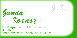 gunda kotasz business card